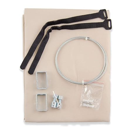 MW Handel Seitlicher Balkonsichtschutz Balkon Paravent Sichtschutz seitlich Trennwand Markise 140x230 cm Beige