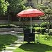 SONGMICS 7 Feet Fiberglass Beach Umbrella, Heavy Duty Outdoor Sports Umbrella, Sun Shade with Tilt Mechanism, Carry Bag - for Beach, Gardens, Balcony and Patio Red UGPU07RD