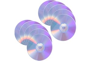 JUMPLAWN 10pcs Blank Cd-rw Discs Rewritable High Capacity Writable Media for Music Recording Phone Conference
