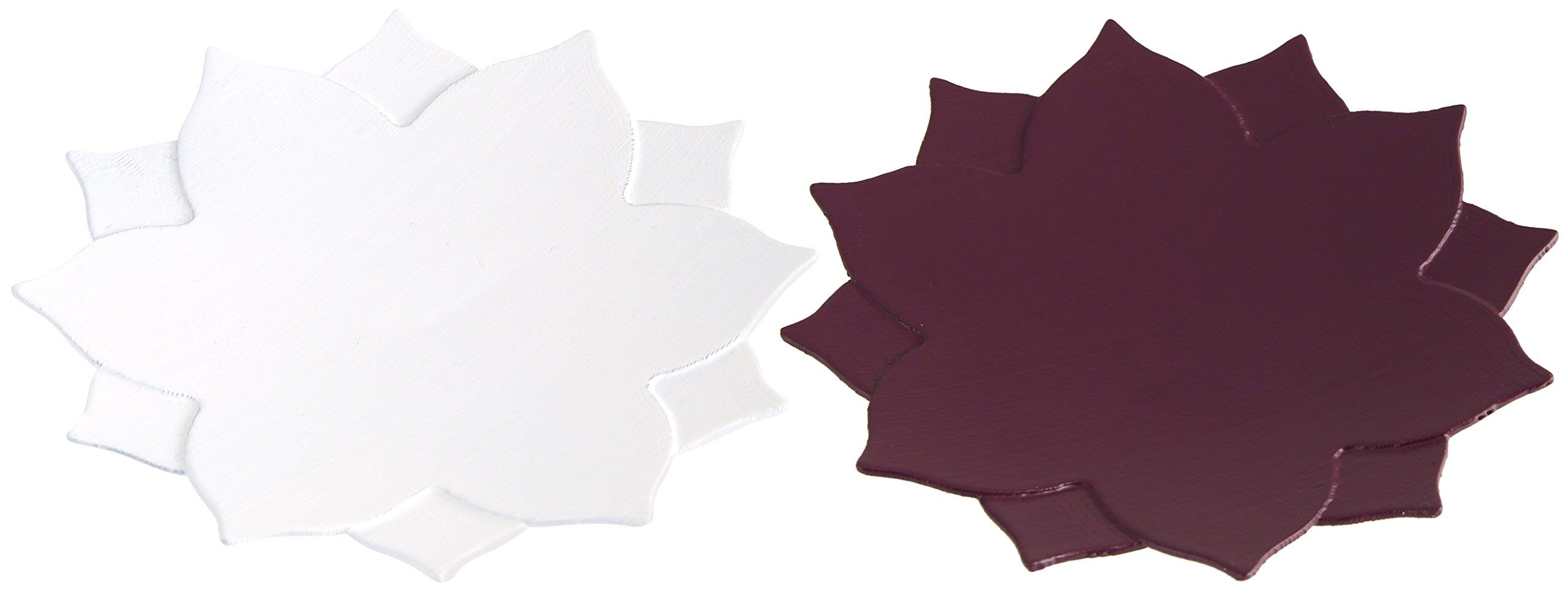 Fackelmann 59105 Four Unit Glasabdeckungen/Snack Bowl, Plastic, multicoloured, 55 x 55 x 25 cm