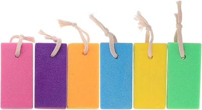 EXCEART 6pcs Pumice Foot Scrub Stones Callus Exfoliator Dead Skin Remover Foot