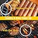 Copper Grill Mat - WEDNA 5 Pack BBQ Mats and a Silicone Brush - FDA Approved, PFOA Free, Reusable and Easy to Clean - Works on Gas, Charcoal, Electric Grill and more, 100% Non-stick 15.75 x 13 inches