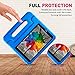 Bolete LG G PAD 7.0 Kiddie Case EVA ShockProof Case Light Weight Kids Case Super Protection Cover Handle Stand Case for Kids Children for LG G Pad V400 / V410 (LTE) / VK410 / UK410 / LK430 (G Pad F7.0) 7-Inch Android Tablet, Blue
