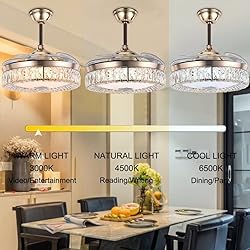 42" Fandelier Ceiling Fan with Light Remote
