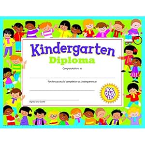 amazoncom kindergarten diploma blank certificates