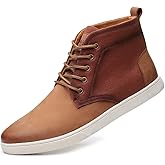 Arkbird Casual Sneaker Shoes, Lace-up Leather Chukka Boots for Men