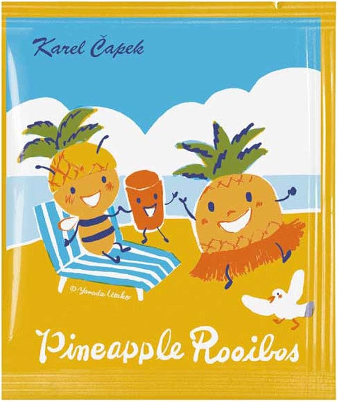 Amazon カレルチャペック ティーバッグ パイナップルルイボス 個包装 1 5g 5袋 紅茶 水出し紅茶 ハーブティー フレーバーティー ノンカフェイン 夏紅茶 Karelcapek カレルチャペック 紅茶 通販
