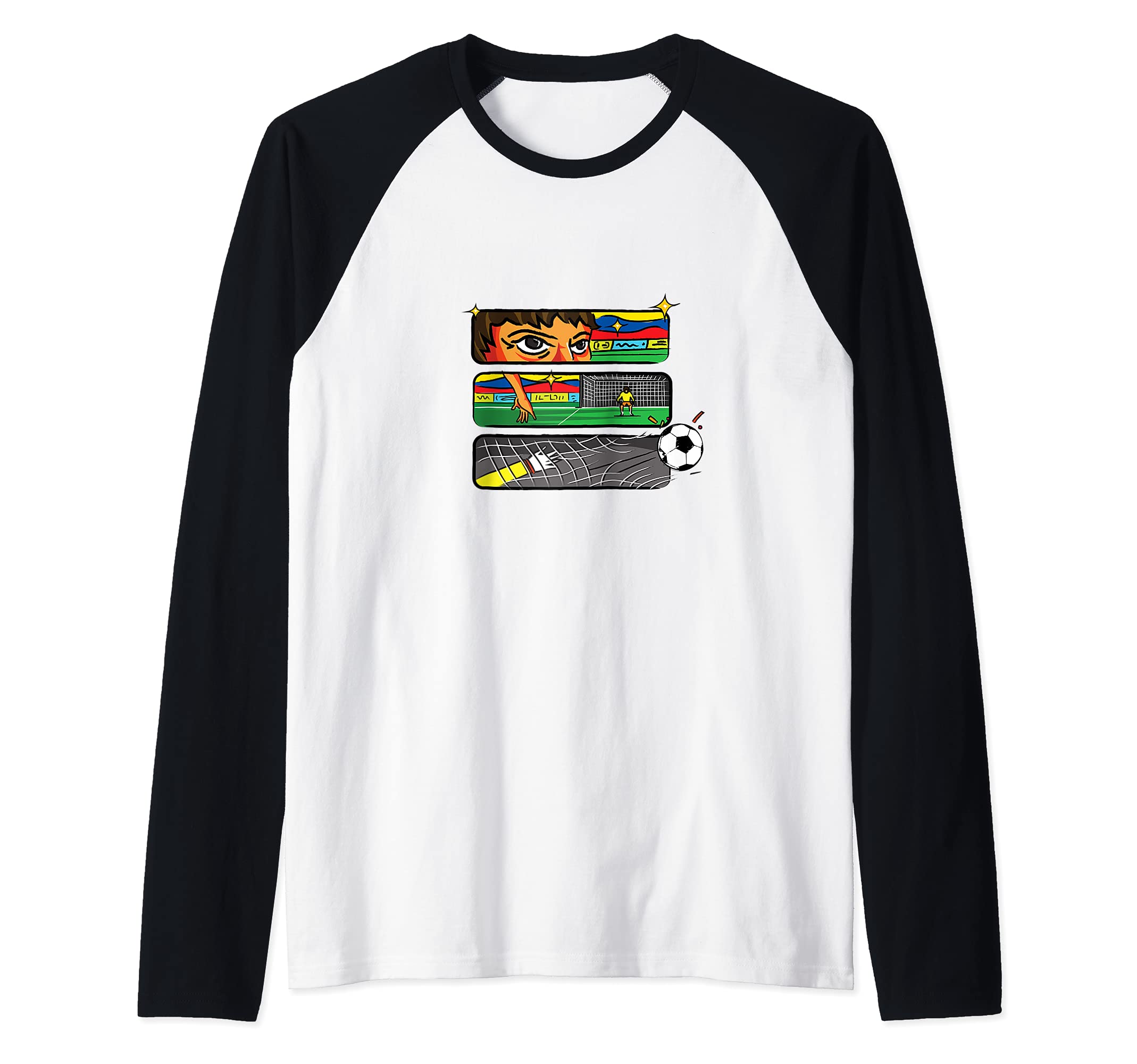 Flag Ecuador Raglan Baseball Tee