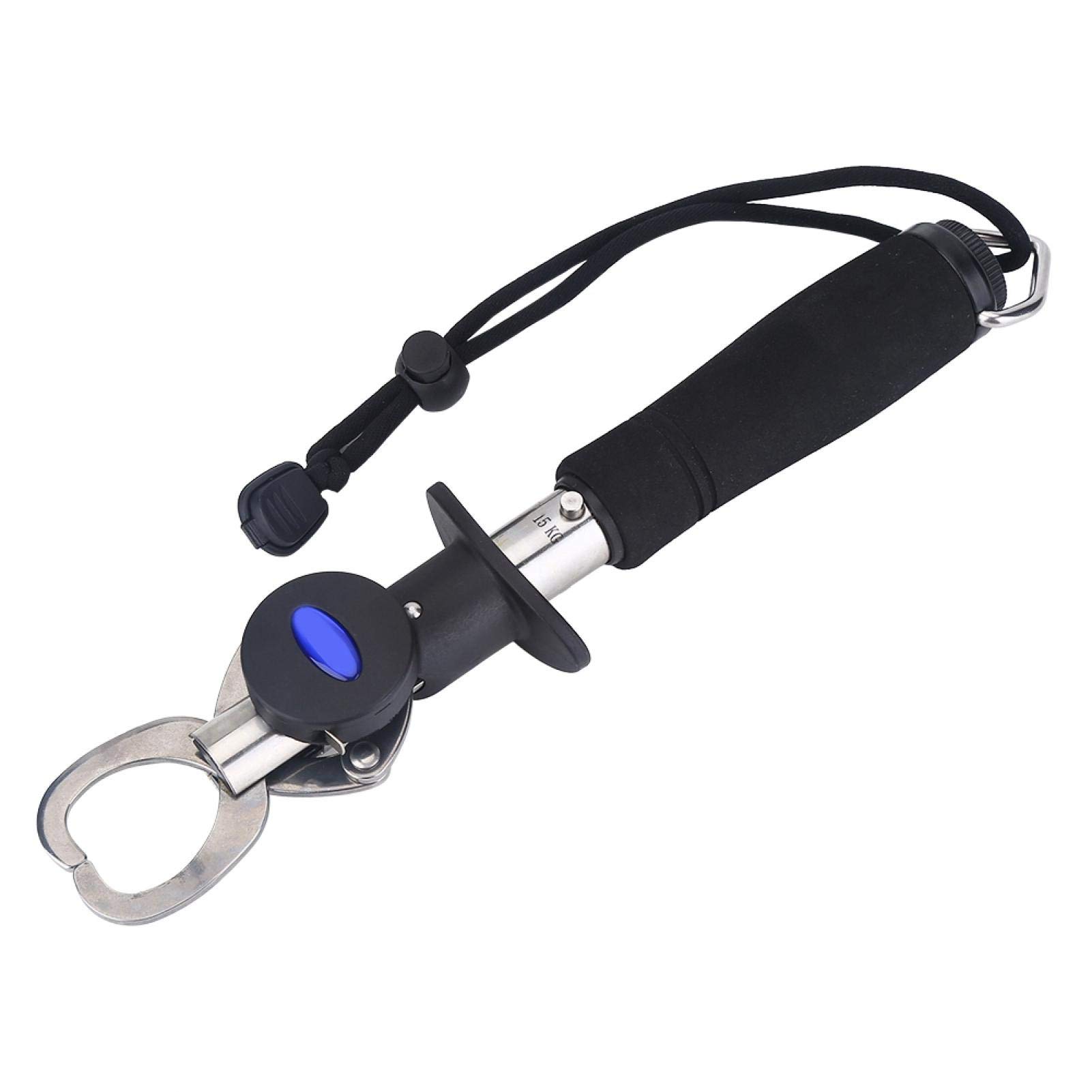 EVTSCAN Fishing Grip,Fishing Gripper,Fish Grabber,Durable 15 kg Weighing Scale Fishing Grip Gripper Fish Lip Grabber with Tape Measure