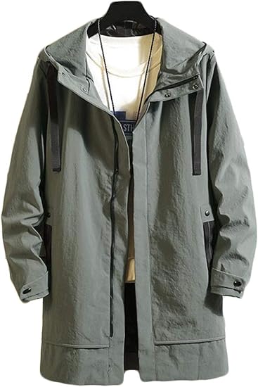 Amazon ディーハウ モッズコート メンズ ロング ジャケット ブルゾン 秋冬 ゆったり ブルゾン アウター カジュアル 無地 大きいサイズ コート ジャケット 通販