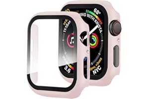Miimall Compatible with Apple Watch SE Series 6 5 4 40mm Case with Screen Protector, Anti-Scratch Shockproof Matte Hard PC an