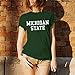 UGP Campus Apparel AS01 - Michigan State Spartans Basic Block T-Shirt - Small - Forest