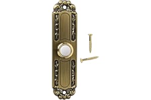 Heavy Duty Wired Metal Inch Button Having for Bronze Led Light 5 Push Doorbell Illuminated Door Bell Button for Antique Front