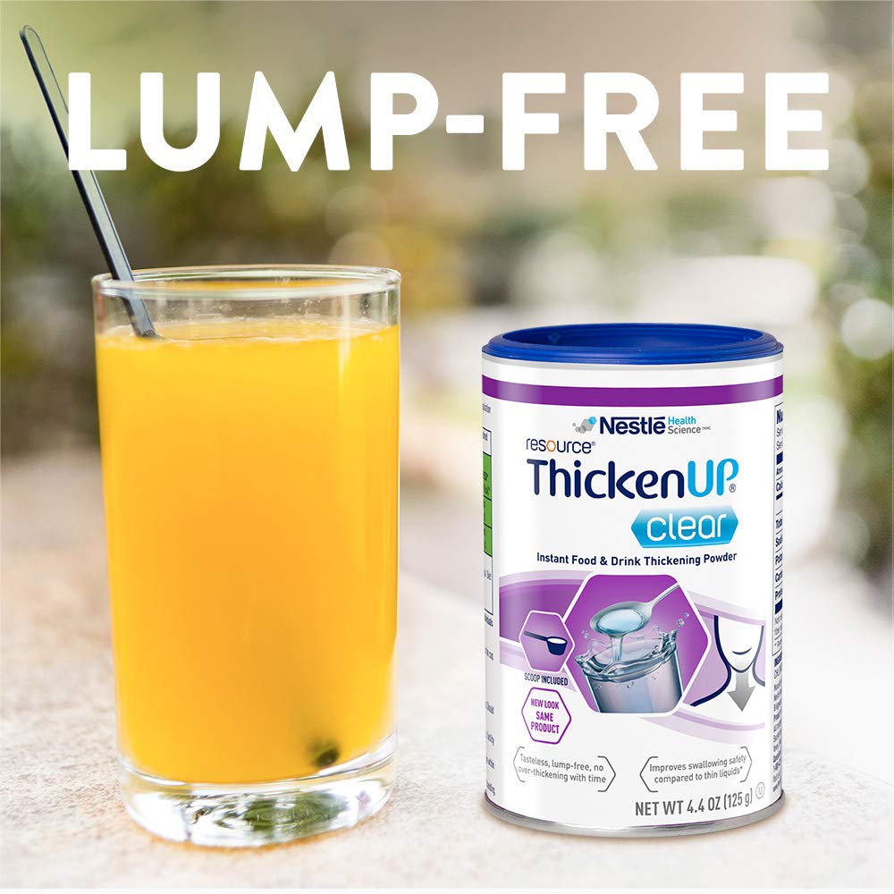 Resource Thicken Up Clear, Instant Food & Drink Thickening Powder, 4.4