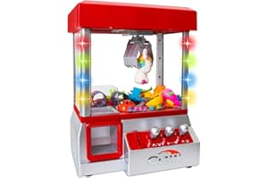 Bundaloo Claw Machine Arcade Game with Sound, Cool Fun Mini Candy Grabber Prize Dispenser Vending Toy for Kids, Boys & Girls 