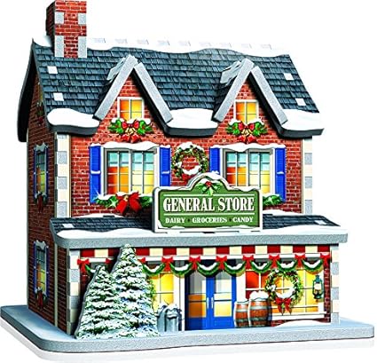 3d puzzle christmas village