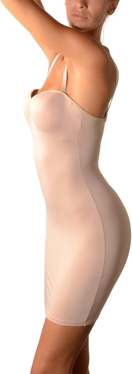 Curvi Shapewear Women's Underwire Body Slimmer with Hidden Bra at  Women’s Clothing store