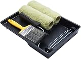 ProDec 9 Inch 5 Piece Masonry Paint Roller Frame Brush Tray Set Heavy Duty view 4