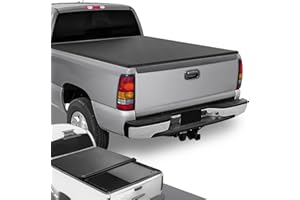 DNA Motoring TTC-RU-033 Soft Vinyl Roll-Up Tonneau Cover Compatible with 1999-2006 Silverado Sierra 1500 2500 3500 & HD Models 6.5Ft Fleetside Bed, Black