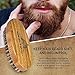 Mane Brand Premium Beard Brush And Comb Set - Bamboo & Natural Firm Boar Bristle Grooming & Shaping Kit - Best Mens Palm 360 Wave Brush Distributes Oils and Straightens Beard & Mustache Hair