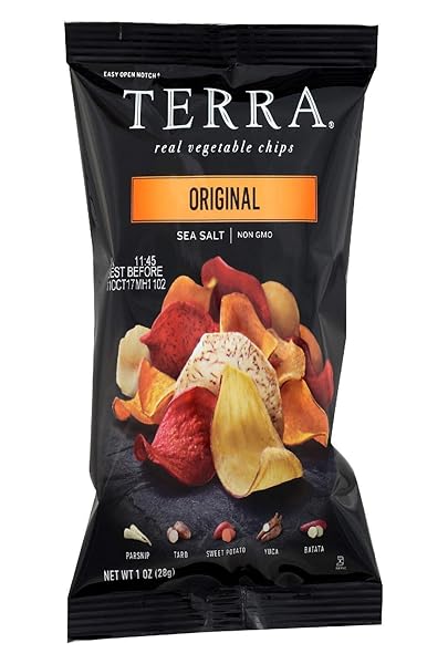TERRA EXOTIC VEGETABLE CHIPS, ORIGINAL, 1 OZ SNACK SIZE