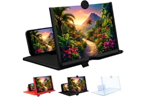 Phone Magnifier Screen, Pull-Out HD Screen Amplifier for Mobile Phone, Mobile Phones Magnifying Screens for Smartphone (14inc