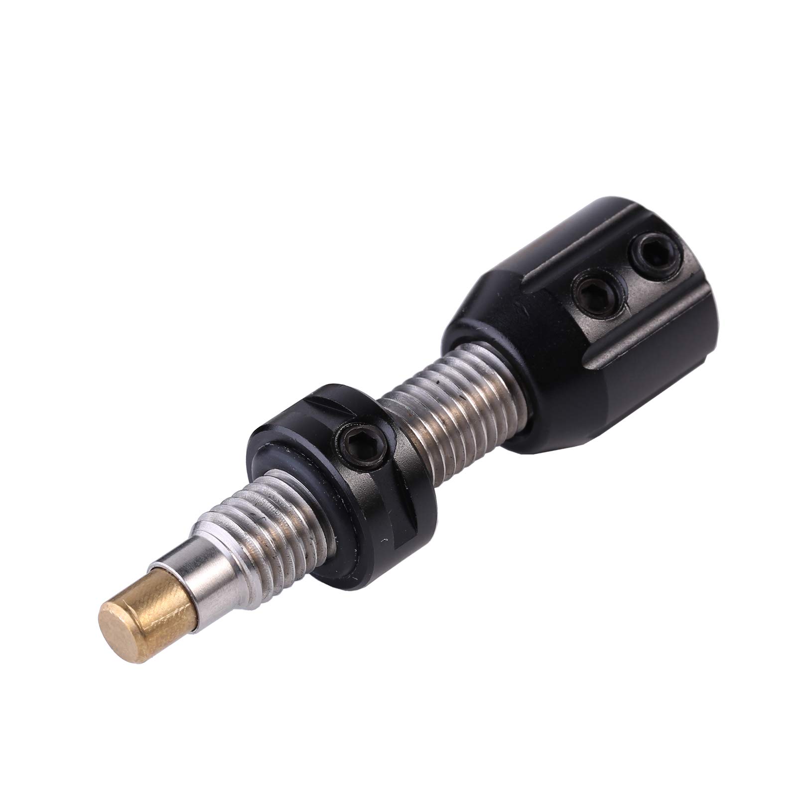 BICASTER Archery Cushion Plunger Screw-In Pressure Button Adjustable Cooper thread for Recurve Bows (Black)