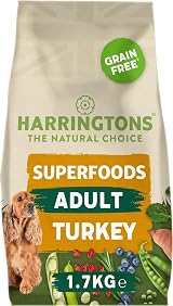 Harringtons Complete Grain Free Turkey Dog Food 1.7kg Pack of 4