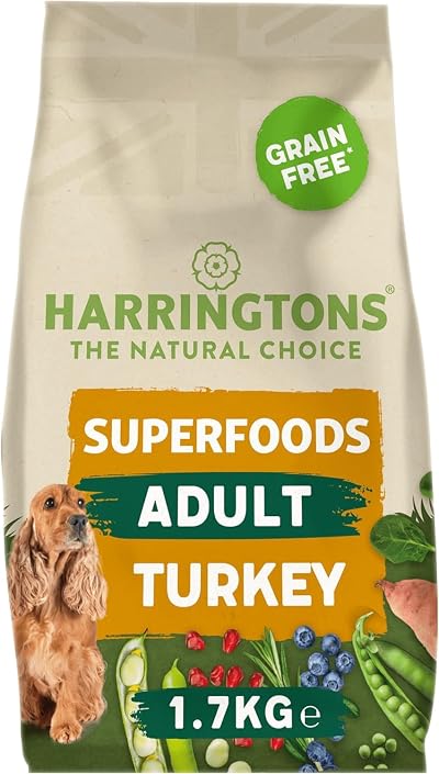 Harringtons Complete Grain Free Turkey Dog Food 1.7kg Pack of 4