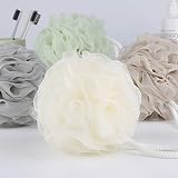 Omenluck 2pcs Bath Shower Sponge Ball Loofah Back Scrubber Rope Handles view 4