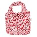 HOLYLUCK Reusable Grocery Bags,Heavy Duty Foldable Shopping Tote Bag (Standard, 3 Peony)