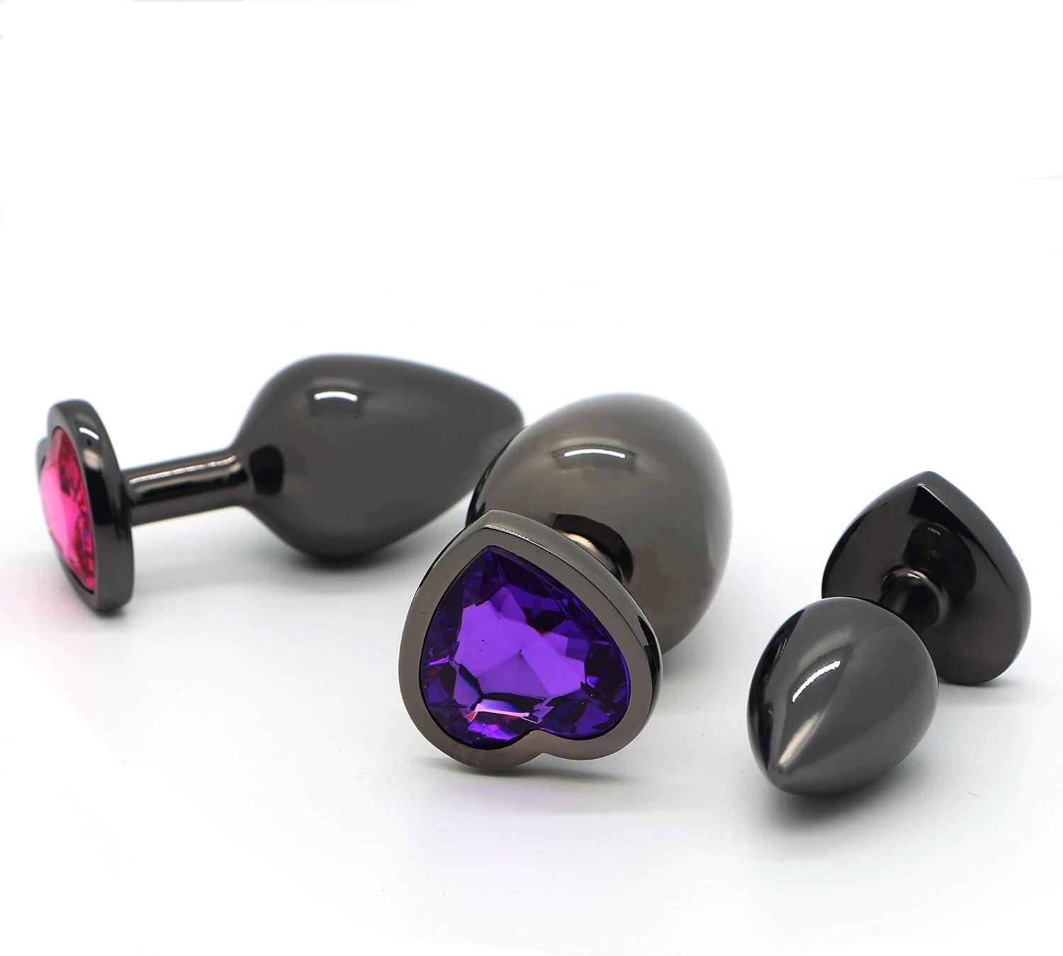 Belmalia 3X Butt Plug Set Metal, Multi Coloured, 3 Count (Pack of 1) - Image 5