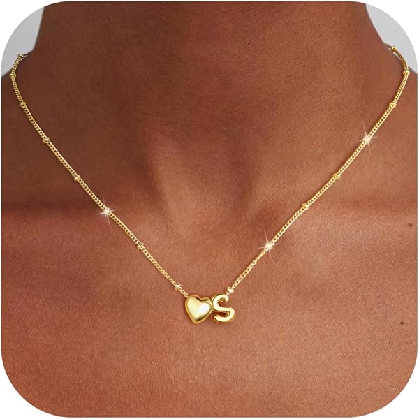 ®️isa.m❤︎ページ Amazon.com: Eaciy Initial Necklaces for Women Girls, Teen Girl