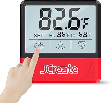 Amazon Com Qguai Terrarium Thermometer Digital Aquarium Thermometer With Accurate Temperature Probe To Monitor Water Temperature In Fresh Salt Water Marine Fish Tank Aquarium Large Screen No Messy Wires Pet Supplies
