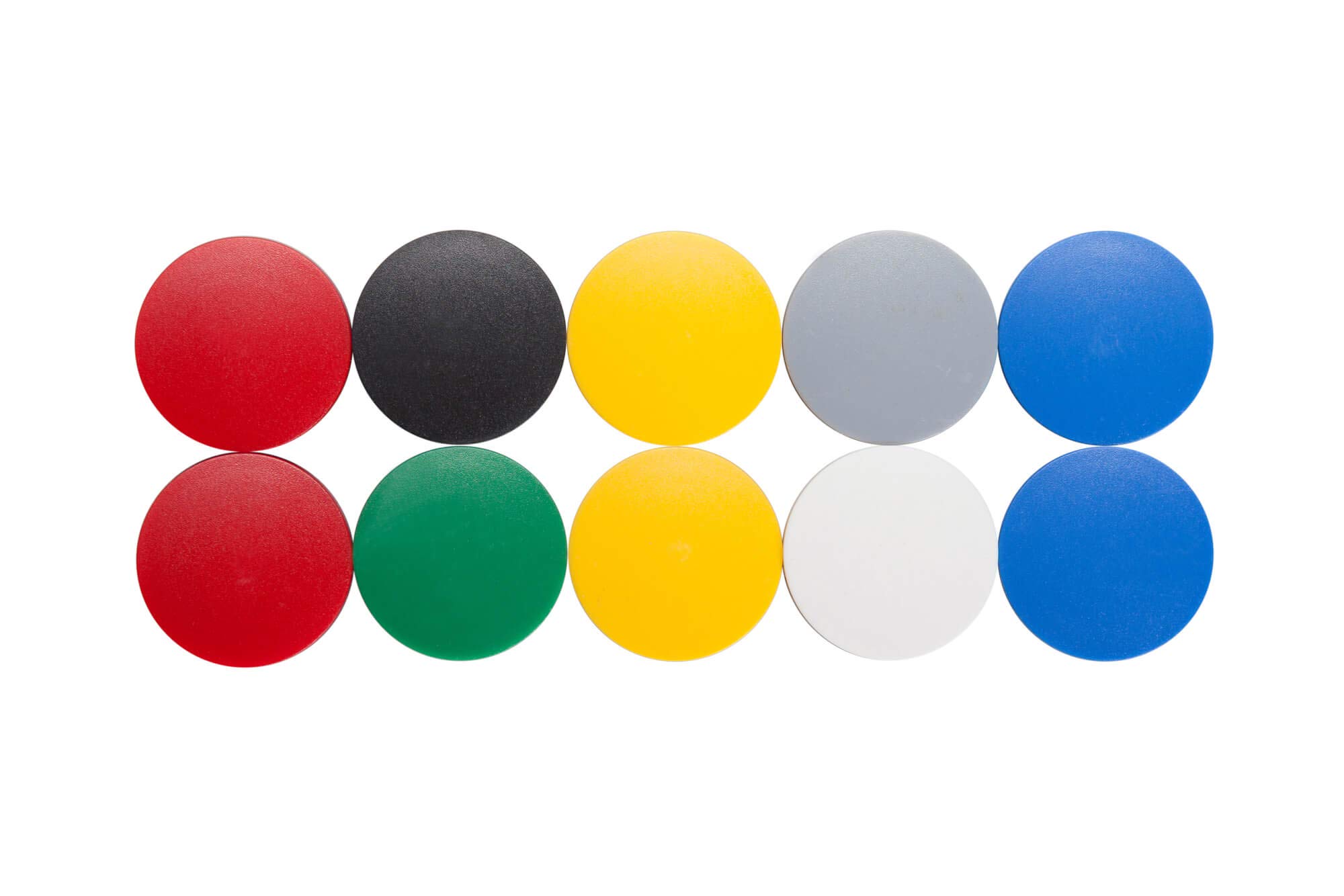 6163999 Magnetic Mouth Solid, Round, Power Magnet, Shatterproof Plastic, 2500 g Holding Force, 38 x 15.5 mm, Colourful,