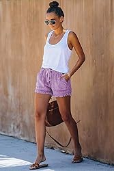 YOCUR Cute Jeans for s Trendy Tassel Short Jeans