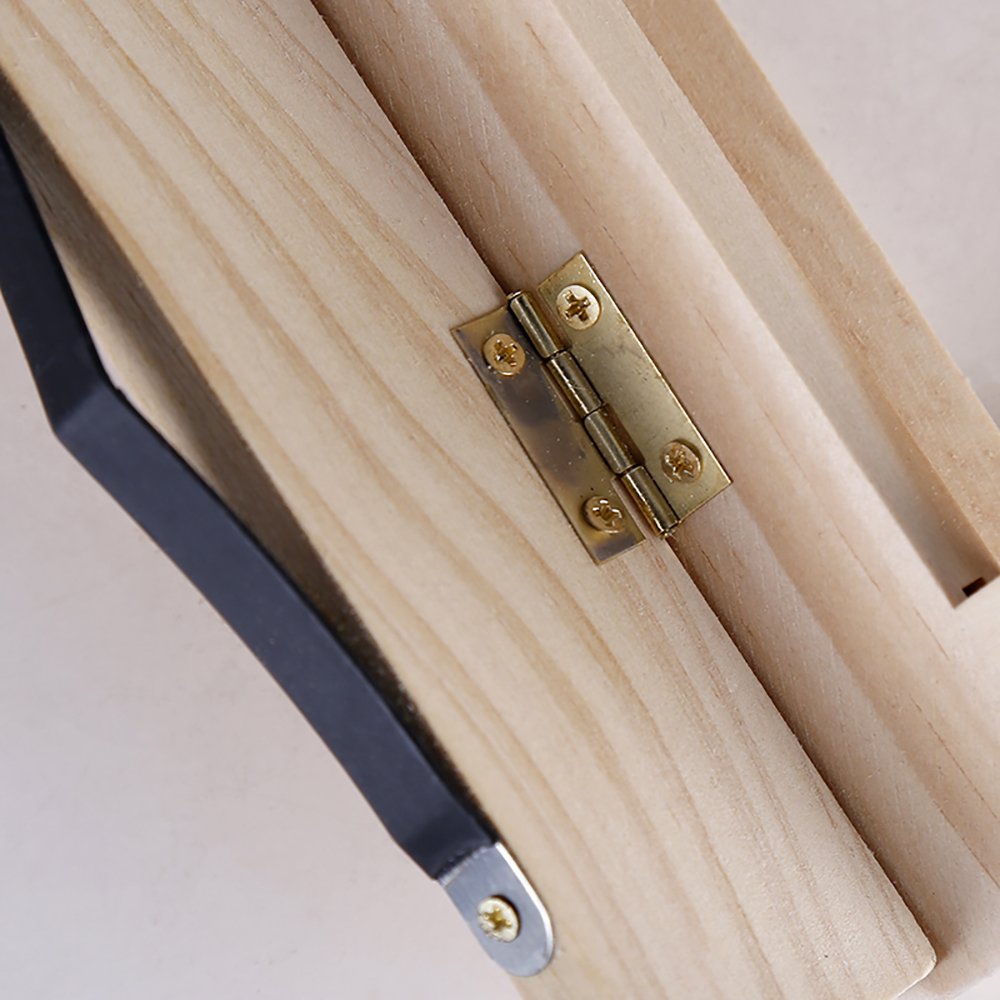 Desktop Wood Bookstand - Adjustable Foldable Tray and Page Paper Clips-Cookbook Reading Desk Portable Sturdy Lightweight Book Holder Great for Cook Book, Studies, Tablet, Ipad and Laptop