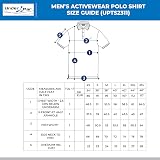 Under Par Men’s Golf Polo Shirts 2 Pack Charcoal Sky XL Breathable UV Moisture view 4