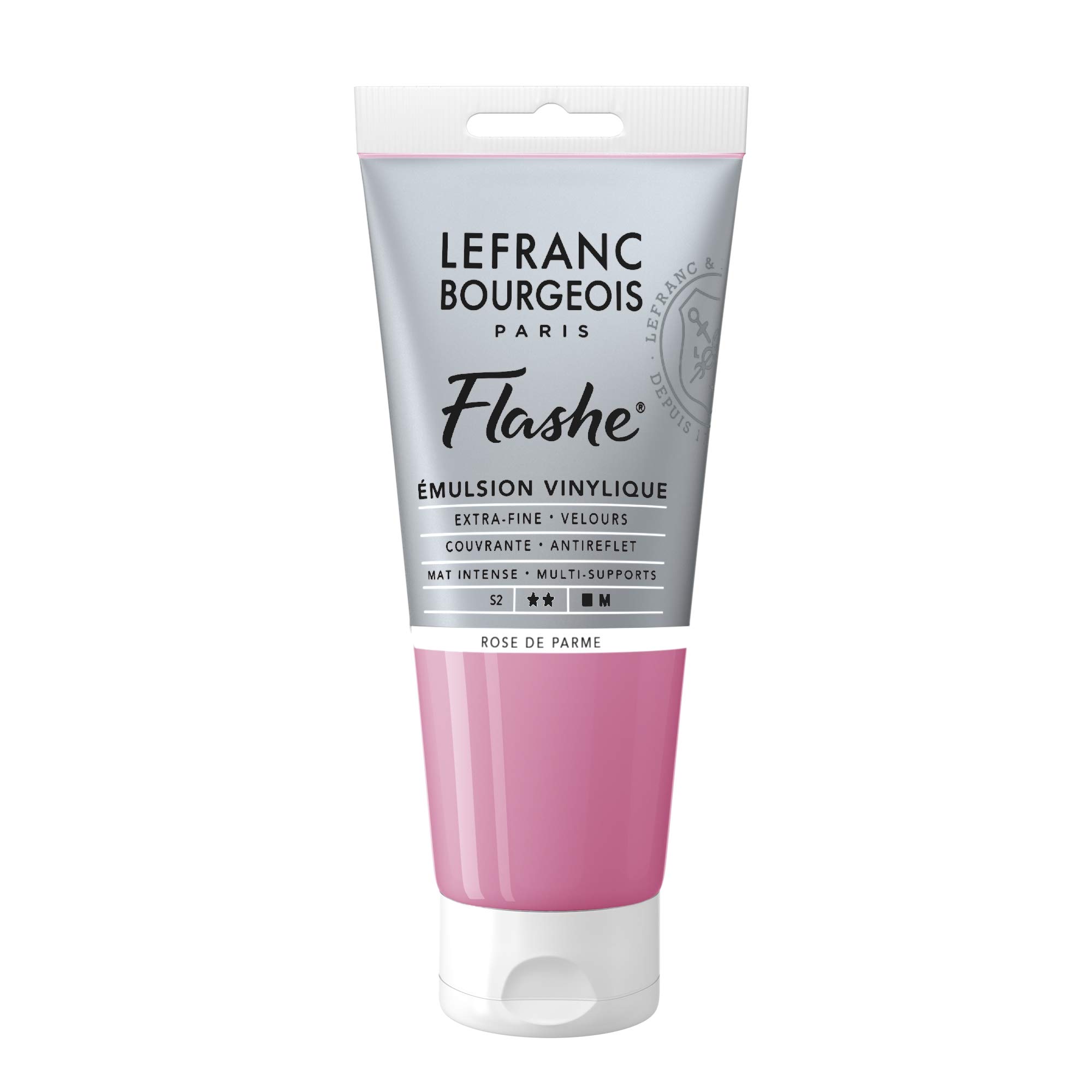 Lefranc Bourgeois Flashe, Extra-Fine Acrylic Vinyl Emulsion, Artists Quality, Parma Pink, 80ml Tube — image 1
