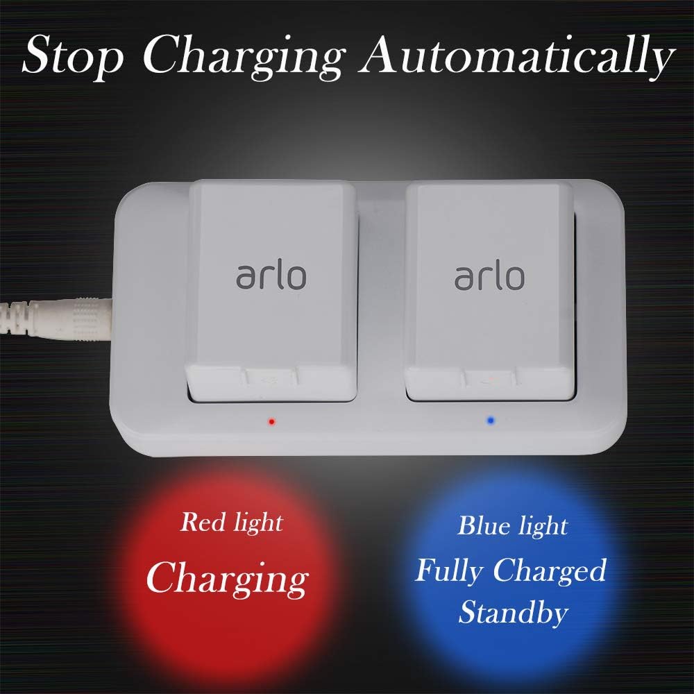 Battery Charger for Arlo Security Camera-for [Arlo Charger Station}-Charging Arlo Camera-for Arlo Batteries for Arlo Security Ligh, Arlo Pro, Arlo Pro 2, Arlo Go, UL Certified Adaptor-Tinyfish Charger : Camera & Photo
