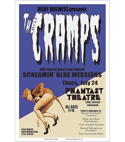 Amazon.com: The Cramps 1980 Music Photo Band Album Rock Music