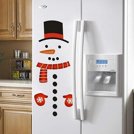WFSM Muñeco De Nieve Imprimir Etiqueta Multipropósito Refrigerador ...