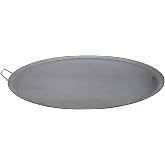Comal Para Tortillas Grandes 21.5 Inch Redondo for Tortillas y Quesadilla Carbon Steel Heavy Duty Metal Handle