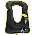 Rrtizan Children Portable Inflatable Life Jacket Snorkel Vest,Swimming Life Vest for Boys & Girls