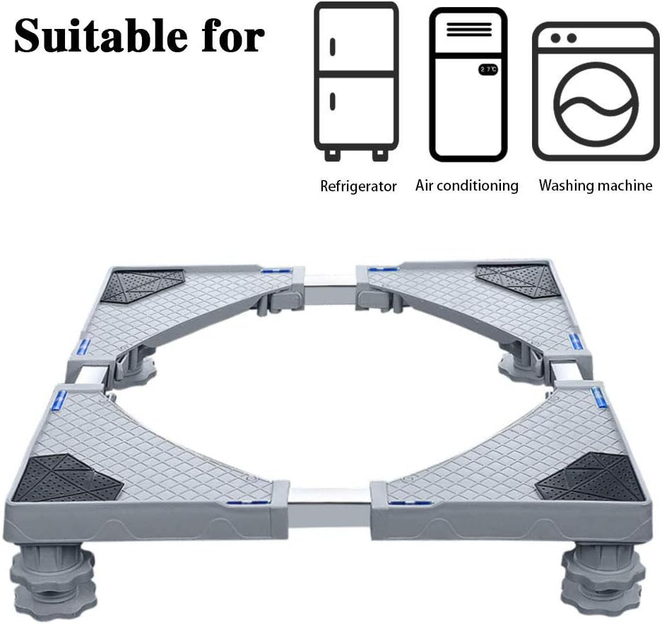 Universal Mobile Base, Washing Machine Base with 4 Multifunctional
