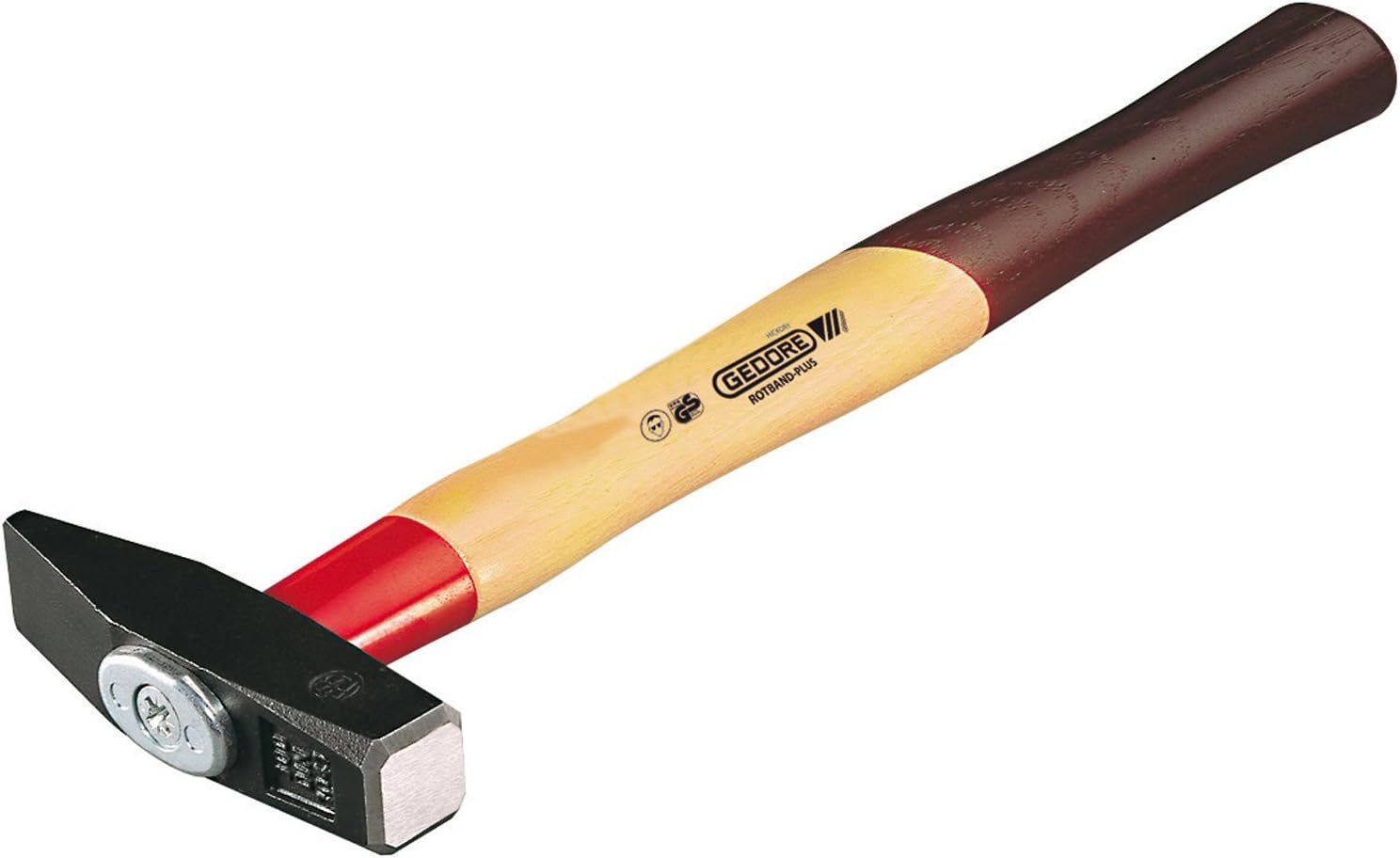 Gedore 8582930 Engineers' Hammer, Rotbandplus, 200g Weight Of Head