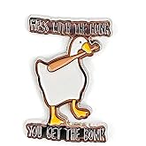 Untitled Goose Pin - Animal World Series - Enamel Lapel Pin - Plated Badge for Clothing, Bags, and Lanyards