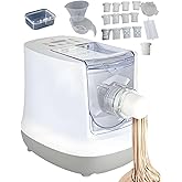 Aptovpvp 260W Electric Pasta Maker, 13 Pasta Discs Automatic Pasta Maker | Automatic mixing, kneading, and extrusion with 13 shaping discs and up to 500g flour per batch for Home Kitchen