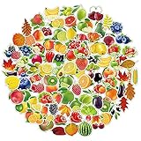 100PCS Fruits & Vegetables Stickers,Waterproof