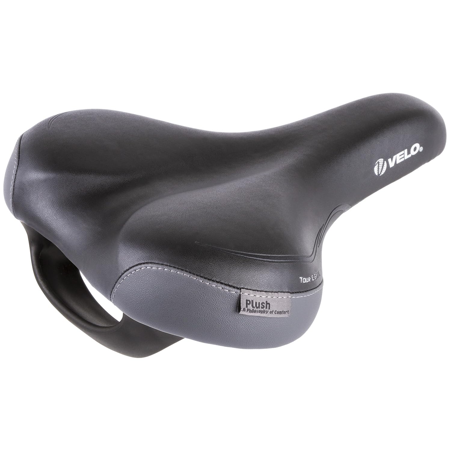 Velo Tour E-Grip Saddle - Black, 498 g